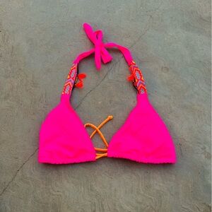 VICTORIA’S SECRET | Neon Pink Bikini Top L